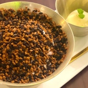 돼지바크런치빙수 메뉴 사진(네이버)