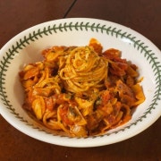 베이컨토마토파스타 메뉴 사진(네이버)