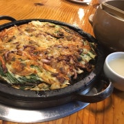 돌판 해물 모듬 파전 메뉴 사진(네이버)