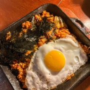 철판스팸김치볶음밥 메뉴 사진(네이버)