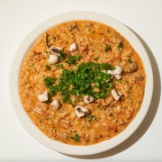 베이컨 로제 리조또 메뉴 사진(네이버)