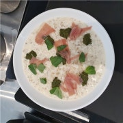 바질크림리조또 메뉴 사진(네이버)
