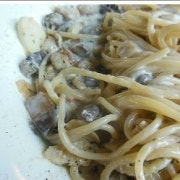 Cream spaghetti 메뉴 사진(네이버)