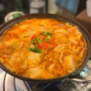 김치얼큰수제비 메뉴 사진(네이버)