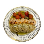 바질 쉬림프 파스타 메뉴 사진(네이버)