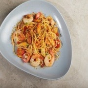 쉬림프오일파스타 메뉴 사진(네이버)