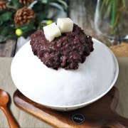 국산 팥앙금 자체 제조 진짜 팥빙수 메뉴 사진(네이버)