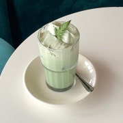 쑥크림라떼 메뉴 사진(네이버)