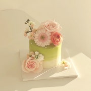 생화케이크 메뉴 사진(네이버)