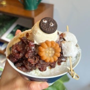미니팥빙수 메뉴 사진(네이버)