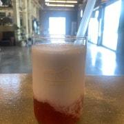 딸기라떼 strawberrylatte 메뉴 사진(네이버)