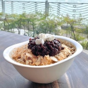 우유팥빙수 메뉴 사진(네이버)
