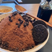 초코빙수 메뉴 사진(네이버)