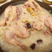 누룽지백숙(닭,오리) 메뉴 사진(네이버)
