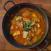 오술완 애호박 목살찌개 메뉴 사진(네이버)