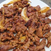 흑염소불고기 메뉴 사진(네이버)