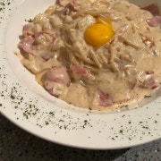 베이컨 크림 스파게티 메뉴 사진(네이버)