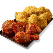 황올 반+BBQ양념 반 메뉴 사진(네이버)