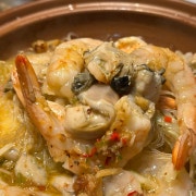관동식 새우 굴찜 메뉴 사진(네이버)