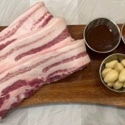 한돈 삼겹살 메뉴 사진(네이버)