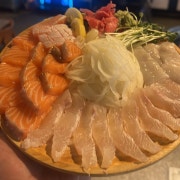 연어광어사시미 메뉴 사진(네이버)