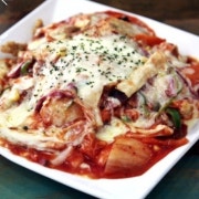 김치치즈피자 탕수육 메뉴 사진(네이버)