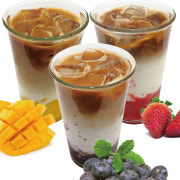 과일카페라떼 (딸기,블루베리,망고) 메뉴 사진(네이버)