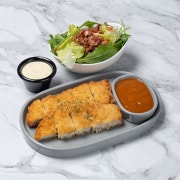등심 커틀렛 + 샐러드 메뉴 사진(네이버)