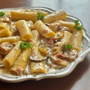 Bacon Cream rigatoni 메뉴 사진(네이버)