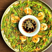 미나리 새우전 메뉴 사진(네이버)