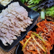 백주막보쌈SET(당일삶은 고기취급) 메뉴 사진(네이버)