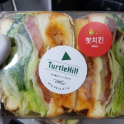 핫치킨샌드위치 메뉴 사진(네이버)