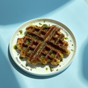 바질 크로플 메뉴 사진(네이버)