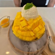 애플망고빙수 메뉴 사진(네이버)