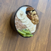피넛버터 오버나이트 오트밀 메뉴 사진(네이버)