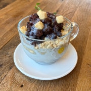 국산팥 컵빙수(여름한정) 메뉴 사진(네이버)