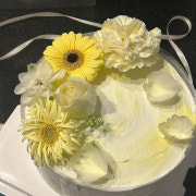 생화 꽃 케이크 메뉴 사진(네이버)