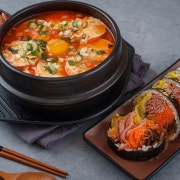 1.5인분)팔뚝김밥+팔뚝순두부 메뉴 사진(네이버)