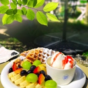 생과일 크로플 메뉴 사진(네이버)
