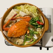 시원한 바지락 꽃게탕 메뉴 사진(네이버)