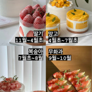 카톡채널예약문의🎂 메뉴 사진(네이버)