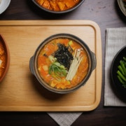 김치수제비 메뉴 사진(네이버)