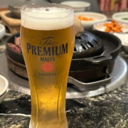 산토리 생맥주 메뉴 사진(네이버)