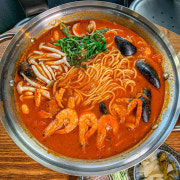 해물 토마토해장파스타 메뉴 사진(네이버)
