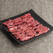 한우 1++(한정) 안창살 100g 메뉴 사진(네이버)