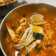 해물라면 메뉴 사진(네이버)