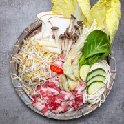 샤브샤브 + 칼국수 면 + 죽 메뉴 사진(네이버)
