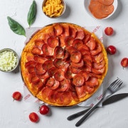 더블페퍼로니 피자 메뉴 사진(네이버)