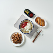냉면+직화불고기+돈까스 세트 메뉴 사진(네이버)