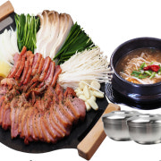 오리훈제정식 메뉴 사진(네이버)